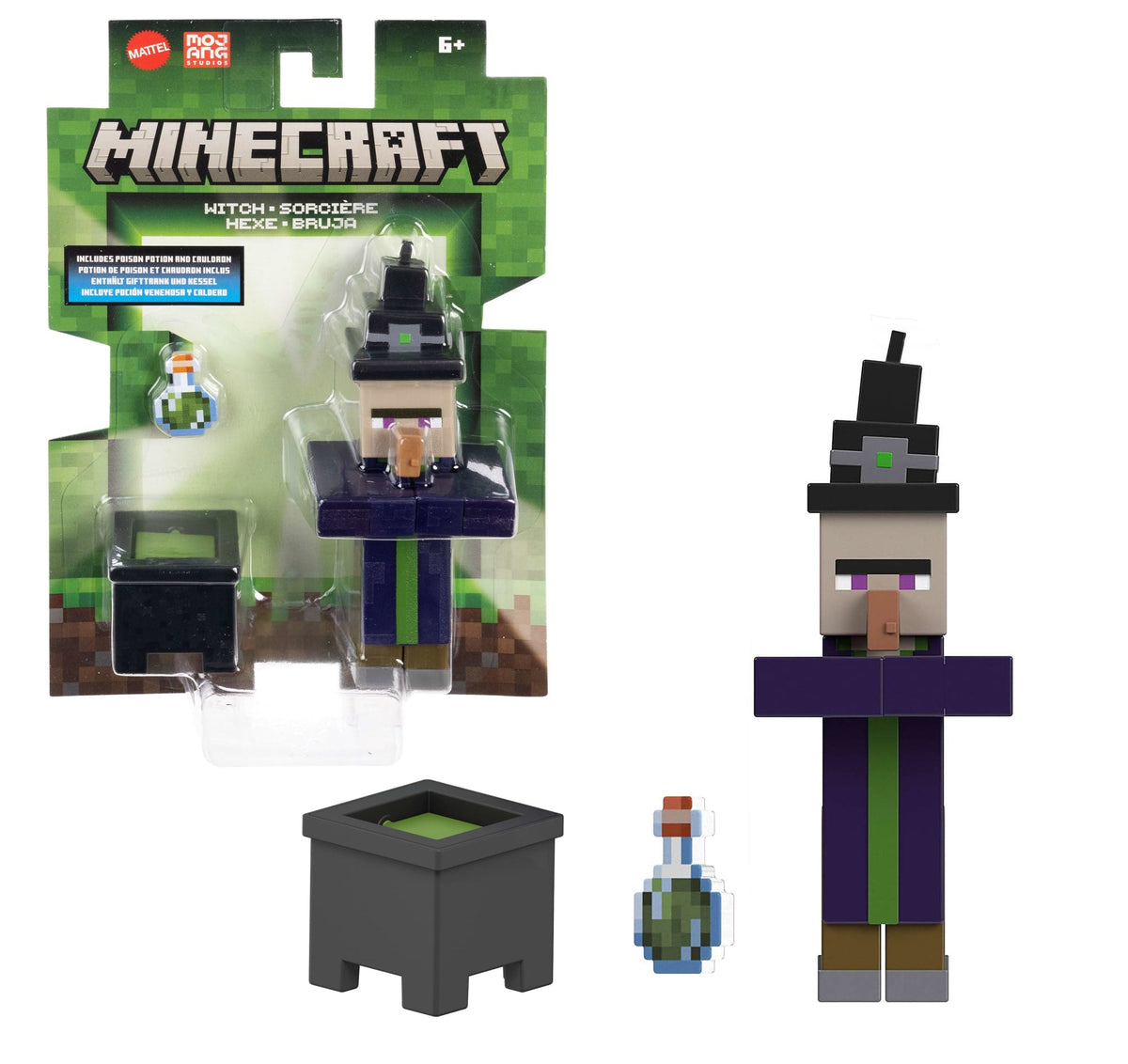 Minecraft Vanilla Figura de Ação Bruxa 3.25 – Fosstoy