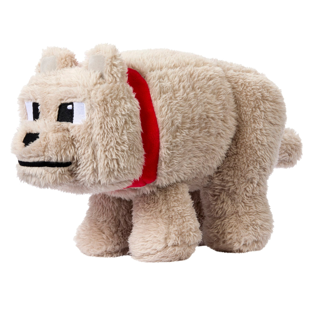 Minecraft Dennis The Wolf Plush Toy, 8-inch Collectible Soft Doll inspired By A Minecraft Movie