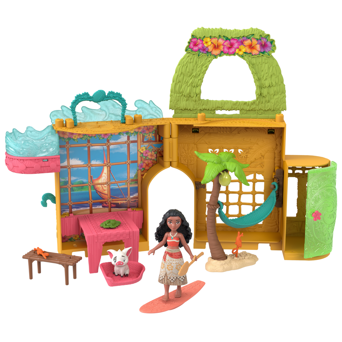 Disney Princesa Casa de Muñecas Castilo de Moana Apilable