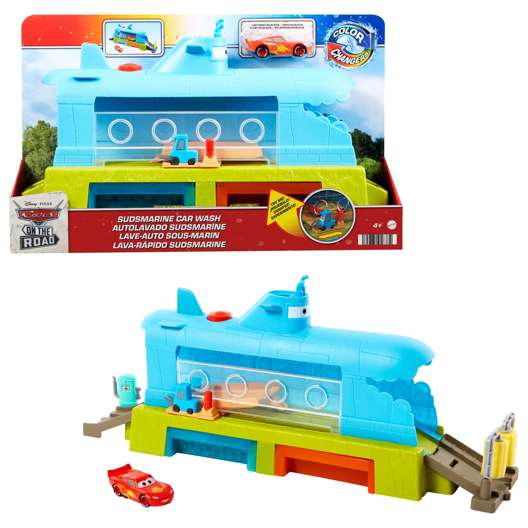 Disney And Pixar Cars Color Change Whale Car Wash Playset – Fosstoy